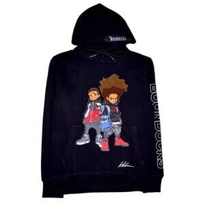 NEW DEKRYPTIC men's boondocks riley n huey hoodie in black